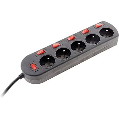 Zenitech Bloc Sono 5 Prises 16A 2P+T + 6 interrupteurs 3m - Publicité Zenitech Bloc Sono 5 Prises 16A 2P+T + 6 interrupteurs 3m - Publicité