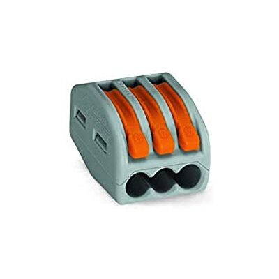 WAGO Borne de raccordement 222-413-15 flexible: 0.08-4 mm² rigide: 0.08-2.5 mm² Nombre de pôles (num): 3 gris, orange 15 pc(s) - Publicité WAGO Borne de raccordement 222-413-15 flexible: 0.08-4 mm² rigide: 0.08-2.5 mm² Nombre de pôles (num): 3 gris, orange 15 pc(s) - Publicité