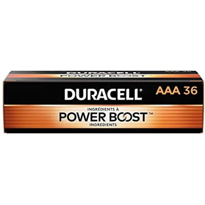 Duracell Piles alcalines AAA CopperTop Longue durée de Vie, Triple A pour la Maison et Les Affaires Lot de 36 - Publicité Duracell Piles alcalines AAA CopperTop Longue durée de Vie, Triple A pour la Maison et Les Affaires Lot de 36 - Publicité