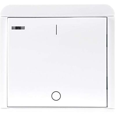 ChiliTec Emetteur mural sans fil Pro pour 'Pilota Casa' 1 canal, Interrupteur sans fil avec interrupteur marche/arrêt et minuterie réglable, Blanc, Montage mural - Publicité ChiliTec Emetteur mural sans fil Pro pour 'Pilota Casa' 1 canal, Interrupteur sans fil avec interrupteur marche/arrêt et minuterie réglable, Blanc, Montage mural - Publicité