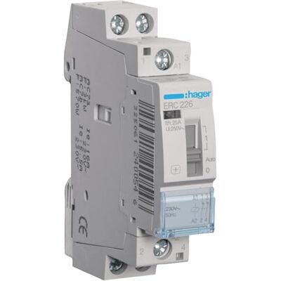 Hager Contactor manual, 25A, 2NC, 230V - Publicité Hager Contactor manual, 25A, 2NC, 230V - Publicité