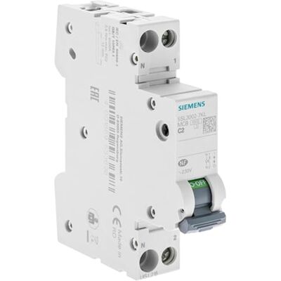 Siemens Disjoncteur 2A Ph+N courbe C 4.5kA 230V - Publicité Siemens Disjoncteur 2A Ph+N courbe C 4.5kA 230V - Publicité