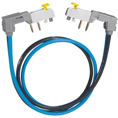 Legrand 404927 Cordon de Repiquage Entre 2 Rangées de Disjoncteur 1P+N à Connexion Automatique, Section 2x10mm², Gris - Publicité Legrand 404927 Cordon de Repiquage Entre 2 Rangées de Disjoncteur 1P+N à Connexion Automatique, Section 2x10mm², Gris - Publicité