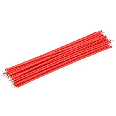Tecnostore Lot de 10 câbles électriques unipolaires AWG 22 10 cm électroniques cuivre étamé fil électrique (rouge) - Publicité Tecnostore Lot de 10 câbles électriques unipolaires AWG 22 10 cm électroniques cuivre étamé fil électrique (rouge) - Publicité