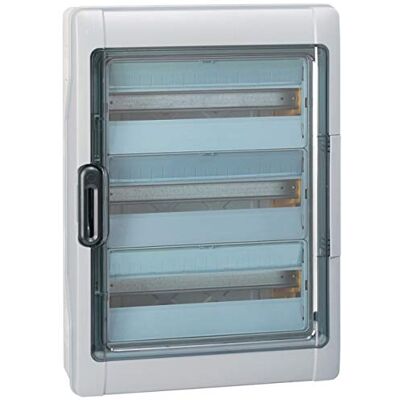 Legrand 001926 Coffret Étanche Plexo avec Embouts à Perforation Directe Prémontés IP65 IK09, 3X18 Modules, Gris - Publicité Legrand 001926 Coffret Étanche Plexo avec Embouts à Perforation Directe Prémontés IP65 IK09, 3X18 Modules, Gris - Publicité