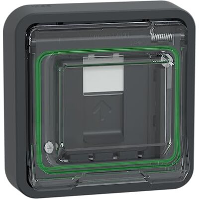 Schneider Electric Mureva Styl Prise RJ45 cat 6A blindé STP FTP composable IP55 IK07 gris MUR35038 - Publicité Schneider Electric Mureva Styl Prise RJ45 cat 6A blindé STP FTP composable IP55 IK07 gris MUR35038 - Publicité