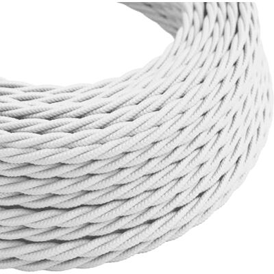 LEDSone 2 noyaux en tissu tressé pour éclairage de câble Style vintage Couleurs au choix (blanc torsadé) - Publicité LEDSone 2 noyaux en tissu tressé pour éclairage de câble Style vintage Couleurs au choix (blanc torsadé) - Publicité
