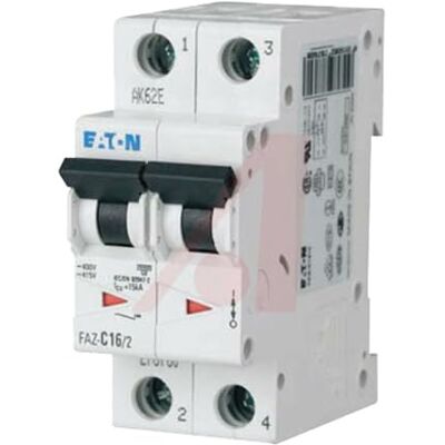 Disjoncteur Eaton FAZ-D16/2 - 2 pôles, 16A, Type D - Publicité Disjoncteur Eaton FAZ-D16/2 - 2 pôles, 16A, Type D - Publicité