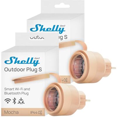 Shelly Outdoor Plug S Gen3 Prise Intelligente Extérieure IP44 Certifié Mat 12A 2500W Eclairage Mesure Puissance Automatisation Alexa, Google - Publicité Shelly Outdoor Plug S Gen3 Prise Intelligente Extérieure IP44 Certifié Mat 12A 2500W Eclairage Mesure Puissance Automatisation Alexa, Google - Publicité