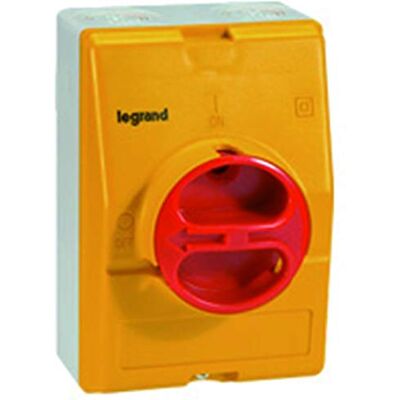 Legrand Interrupteur-sectionneur rotatif complet de proximité tétrapolaire neutre à gauche 25A - Publicité Legrand Interrupteur-sectionneur rotatif complet de proximité tétrapolaire neutre à gauche 25A - Publicité