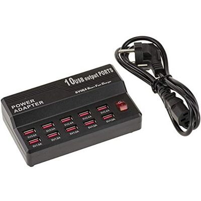 KALEA-INFORMATIQUE Station de Charge USB Industrielle 10 Ports 60W Station de charge industrielle USB à 10 ports avec courant de sortie réglable de 1 à 3,5 A et puissance totale de 60 W. Publicité KALEA-INFORMATIQUE Station de Charge USB Industrielle 10 Ports 60W Station de charge industrielle USB à 10 ports avec courant de sortie réglable de 1 à 3,5 A et puissance totale de 60 W. Publicité