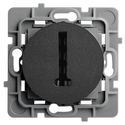 DEBFLEX Casual Evo Prise Téléphone + Support Metal Prise en T Inversé pour Téléphone Filaire Installation Encastrée Noire 48 x 48 x 27 mm - Publicité DEBFLEX Casual Evo Prise Téléphone + Support Metal Prise en T Inversé pour Téléphone Filaire Installation Encastrée Noire 48 x 48 x 27 mm - Publicité