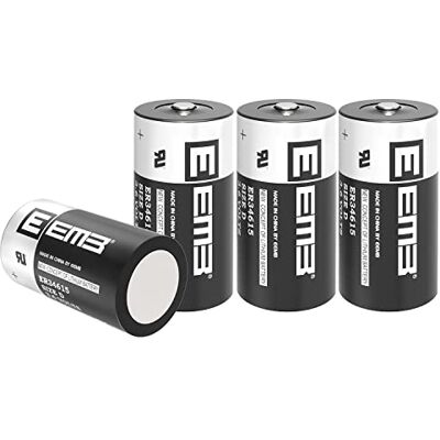 EEMB ER34615 D Cell 3.6V Batterie au Lithium Li-SOCL₂ Haute capacité Batterie Non Rechargeable LS-33600 SB-D02 XL-205F pour Machine-Outil CNC, Programmeur, Machine de Moulage par Injection etc (4) - Publicité EEMB ER34615 D Cell 3.6V Batterie au Lithium Li-SOCL₂ Haute capacité Batterie Non Rechargeable LS-33600 SB-D02 XL-205F pour Machine-Outil CNC, Programmeur, Machine de Moulage par Injection etc (4) - Publicité