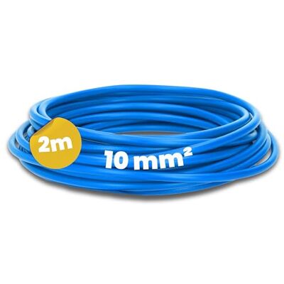 Kalitec Câble H07V-K 10 mm² Bleu 2 m Flexible Toron Câblage à Fils Fins Pour Armoire de Compteur et de Commande - Publicité Kalitec Câble H07V-K 10 mm² Bleu 2 m Flexible Toron Câblage à Fils Fins Pour Armoire de Compteur et de Commande - Publicité