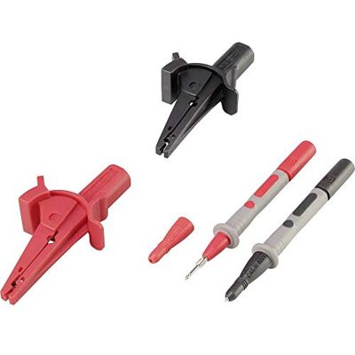 VOLTCRAFT MSS-103 Jeu de pinces crocodiles VC-8097030 femelle 4 mm CAT III 1000 V, CAT IV 600 V noir, rouge 1 set - Publicité VOLTCRAFT MSS-103 Jeu de pinces crocodiles VC-8097030 femelle 4 mm CAT III 1000 V, CAT IV 600 V noir, rouge 1 set - Publicité