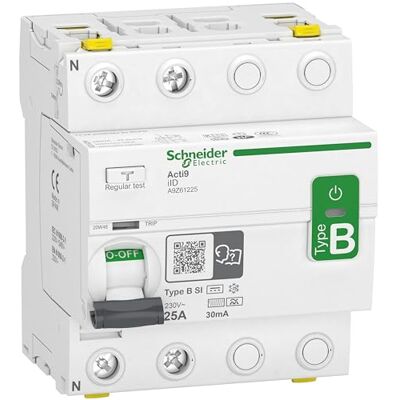 Schneider Electric Schneider Acti9 Iid 2P 25A 30mA B SI - Publicité Schneider Electric Schneider Acti9 Iid 2P 25A 30mA B SI - Publicité