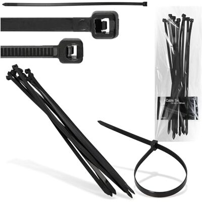 Instalguru 10x Collier de Serrage 7,6 x 300 mm Attache Câble Poignée Serre-Câbles Plastique Nylon Résistante Température UV Autobloquants Industrie Bureau Domicile Extérieur - Publicité Instalguru 10x Collier de Serrage 7,6 x 300 mm Attache Câble Poignée Serre-Câbles Plastique Nylon Résistante Température UV Autobloquants Industrie Bureau Domicile Extérieur - Publicité