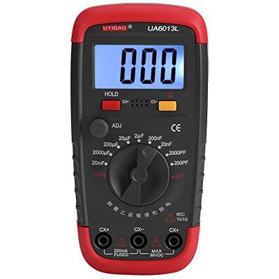 Zerodis Mètre de Capacité Numérique, Appareil de Contrôle Pro de Condensateur 0.1pF 20000uF avec le Rétro-éclairage d'affichage à Cristaux Liquides Max 1999 - Publicité Zerodis Mètre de Capacité Numérique, Appareil de Contrôle Pro de Condensateur 0.1pF 20000uF avec le Rétro-éclairage d'affichage à Cristaux Liquides Max 1999 - Publicité