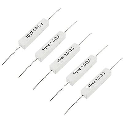 Sun 1.0 Ohm 10W Resistances de ciment a enroule en ceramique 5 Pieces - Publicité Sun 1.0 Ohm 10W Resistances de ciment a enroule en ceramique 5 Pieces - Publicité