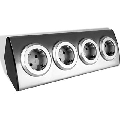 Orno AE-1340(GS) Multiprise Electrique 4 Prises avec Eclipse de Protection Montage en Saillie à 45 ° 3680W 16A Produit pour Le Marché Allemand (sans câble) - Publicité Orno AE-1340(GS) Multiprise Electrique 4 Prises avec Eclipse de Protection Montage en Saillie à 45 ° 3680W 16A Produit pour Le Marché Allemand (sans câble) - Publicité