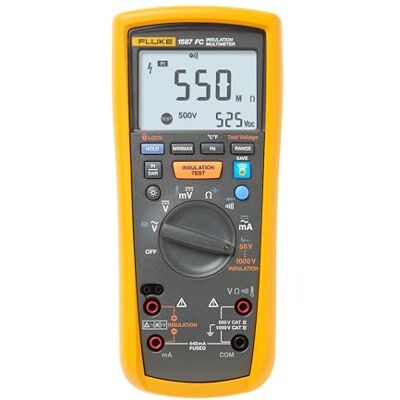 Fluke Appareil de mesure de lisolation 1587 FC 50 V, 100 V, 250 V, 500 V, 1000 V 2 G? - Publicité Fluke Appareil de mesure de lisolation 1587 FC 50 V, 100 V, 250 V, 500 V, 1000 V 2 G? - Publicité