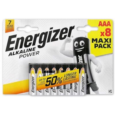 Energizer ENR POWER AAA / LR03 BP8 BR - Publicité Energizer ENR POWER AAA / LR03 BP8 BR - Publicité