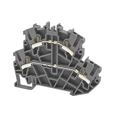 IMO Borne de jonction deux étages à ressort 2,5mm² pas 5mm grise type PushFit - Publicité IMO Borne de jonction deux étages à ressort 2,5mm² pas 5mm grise type PushFit - Publicité