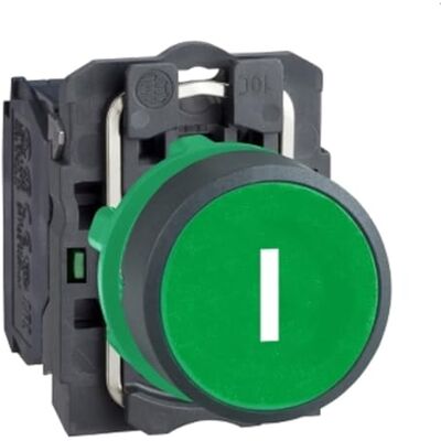 Schneider Electric Harmony XB5 bouton poussoir impulsion Ø22 marqué vert 1F vis étrier XB5AA3311 - Publicité Schneider Electric Harmony XB5 bouton poussoir impulsion Ø22 marqué vert 1F vis étrier XB5AA3311 - Publicité