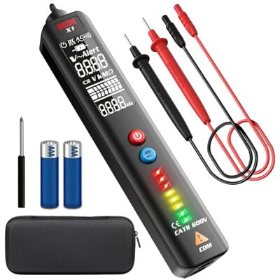 BSIDE EBTN Détecteur de tension, écran LCD à 3 lignes, testeur de tension, sans contact avec sensibilité réglable, capteur d'alimentation CA à double plage Pocket size - Publicité BSIDE EBTN Détecteur de tension, écran LCD à 3 lignes, testeur de tension, sans contact avec sensibilité réglable, capteur d'alimentation CA à double plage Pocket size - Publicité