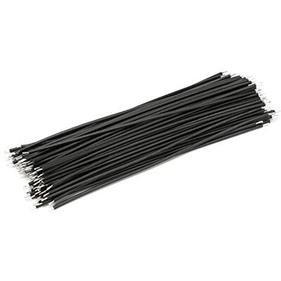 Tecnostore Lot de 10 câbles électriques unipolaires AWG 24 15 cm électroniques cuivre étamé fil électrique (noir) - Publicité Tecnostore Lot de 10 câbles électriques unipolaires AWG 24 15 cm électroniques cuivre étamé fil électrique (noir) - Publicité