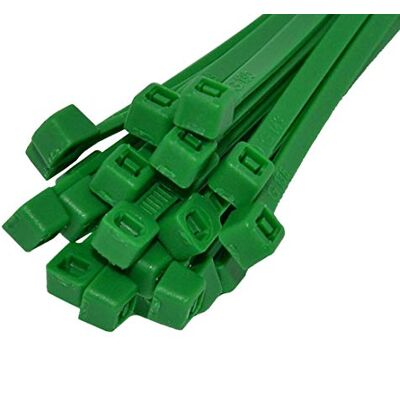 Unbekannt Lot de 100 serre-câbles en polyamide 6.6 de qualité industrielle Vert 4,8 x 300 mm - Publicité Unbekannt Lot de 100 serre-câbles en polyamide 6.6 de qualité industrielle Vert 4,8 x 300 mm - Publicité
