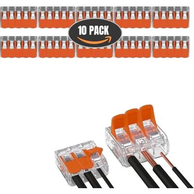 LEDSone Bornier à vis réutilisable et détachable Wago 10 entrées pour fil rigide et souple AWG 20-12 - Publicité LEDSone Bornier à vis réutilisable et détachable Wago 10 entrées pour fil rigide et souple AWG 20-12 - Publicité