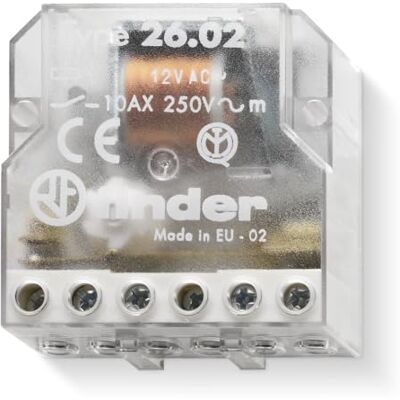 Electron 26.02.8.230.0000 Relais électromécanique à impulsions, pas à pas, 230V AC, 2 contacts, normalement ouvert NO NA, 10A, 2 impulsions/séquences, avec circuit bobine et contacts séparés, térupteur, 26.02 - Publicité Electron 26.02.8.230.0000 Relais électromécanique à impulsions, pas à pas, 230V AC, 2 contacts, normalement ouvert NO NA, 10A, 2 impulsions/séquences, avec circuit bobine et contacts séparés, térupteur, 26.02 - Publicité