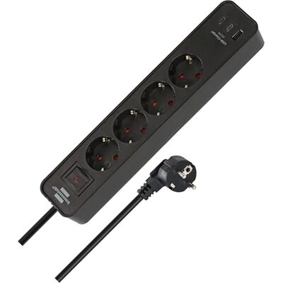 Brennenstuhl Multiprise Ecolor avec 4 Prises et 3 Prises de Charge USB - Publicité Brennenstuhl Multiprise Ecolor avec 4 Prises et 3 Prises de Charge USB - Publicité