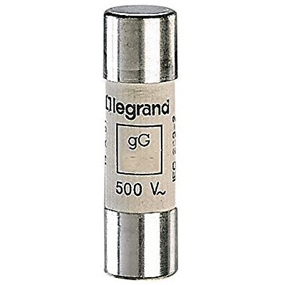Legrand 014304 Type G Cartouche Industrielle Cylindrique sans Percuteur, 14mmx51mm, 4A - Publicité Legrand 014304 Type G Cartouche Industrielle Cylindrique sans Percuteur, 14mmx51mm, 4A - Publicité