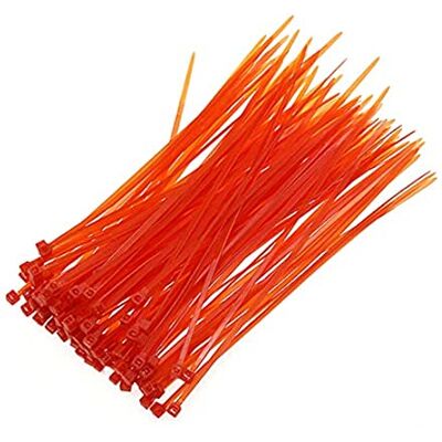 Sun Lot de 100 serre-câbles en nylon autobloquants de 2,5 x 100/150/200 mm de couleurs assorties (2,5 x 100 mm, rouge) - Publicité Sun Lot de 100 serre-câbles en nylon autobloquants de 2,5 x 100/150/200 mm de couleurs assorties (2,5 x 100 mm, rouge) - Publicité