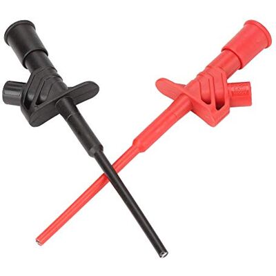 Walfront P5004 2PCS Multimètre Oscilloscope Professional Rapide Isolé Crochet Clip Haute Tension Sonde De Test Flexible - Publicité Walfront P5004 2PCS Multimètre Oscilloscope Professional Rapide Isolé Crochet Clip Haute Tension Sonde De Test Flexible - Publicité