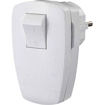 GAO EMP100SW Contact de Protection Fiche avec Interrupteur, Interrupteur Blanc - Publicité GAO EMP100SW Contact de Protection Fiche avec Interrupteur, Interrupteur Blanc - Publicité