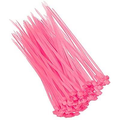 Sun Lot de 100 serre-câbles en nylon autobloquants de 2,5 x 100/150/200 mm de couleurs assorties (2,5 x 100 mm, rose) - Publicité Sun Lot de 100 serre-câbles en nylon autobloquants de 2,5 x 100/150/200 mm de couleurs assorties (2,5 x 100 mm, rose) - Publicité