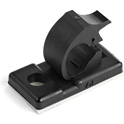 StarTech .com Lot de 100 Clips adhésifs Noirs pour Gestion de câbles – Organisateur de Cordons réseau/Ethernet/Bureau/Ordinateur – Supports adhésifs pour câbles/Fils – Pince Auto-adhésive en Nylon - Publicité StarTech .com Lot de 100 Clips adhésifs Noirs pour Gestion de câbles – Organisateur de Cordons réseau/Ethernet/Bureau/Ordinateur – Supports adhésifs pour câbles/Fils – Pince Auto-adhésive en Nylon - Publicité
