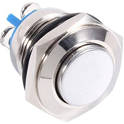 Porfeet Interrupteur à Bouton Poussoir, 12 V 16 Mm étanche Voiture Véhicule Métal Bouton Poussoir Momentané Interrupteur De Klaxon Marche/Arrêt - Publicité Porfeet Interrupteur à Bouton Poussoir, 12 V 16 Mm étanche Voiture Véhicule Métal Bouton Poussoir Momentané Interrupteur De Klaxon Marche/Arrêt - Publicité