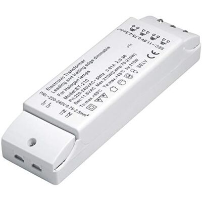 Eaglerise Transformateur Électronique AC230 V vers AC 12 V 70 W-210 W Pilote pour Lampe Halogène NV - Publicité Eaglerise Transformateur Électronique AC230 V vers AC 12 V 70 W-210 W Pilote pour Lampe Halogène NV - Publicité