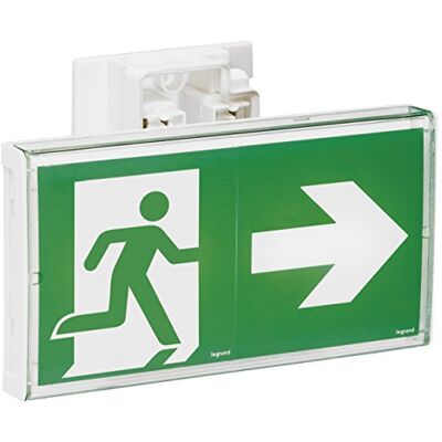 Legrand BAES d'évacuation saillie à LEDs Sati connecté visibilité augmentée pour ERT & ERP 45LM 1H-ip43 ik07 - Publicité Legrand BAES d'évacuation saillie à LEDs Sati connecté visibilité augmentée pour ERT & ERP 45LM 1H-ip43 ik07 - Publicité