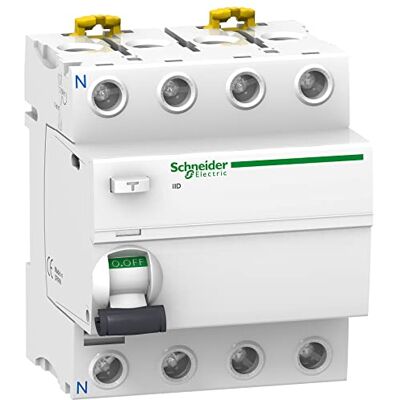 Schneider Electric Acti9, iID interrupteur différentiel 4P 80A 300mA sélectif type Asi A9R35480 - Publicité Schneider Electric Acti9, iID interrupteur différentiel 4P 80A 300mA sélectif type Asi A9R35480 - Publicité