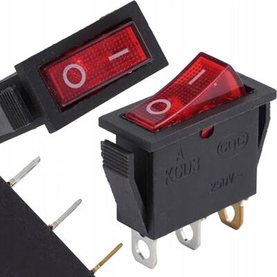 Rosfix Interrupteur à Bascule KCD3 – ON/OFF avec Voyant Lumineux 15A 250V AC 3 Broches Pour Appareils Électriques et Électroniques Commutateur Électrique - Publicité Rosfix Interrupteur à Bascule KCD3 – ON/OFF avec Voyant Lumineux 15A 250V AC 3 Broches Pour Appareils Électriques et Électroniques Commutateur Électrique - Publicité