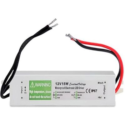 LEDSone Transformateur LED Alimentation Pilote LED étanche IP67 dans Un boîtier en Alliage d'aluminium Convient pour l'éclairage de Bande LED, Le Module LED et l'éclairage extérieur DC12V (15.00) - Publicité LEDSone Transformateur LED Alimentation Pilote LED étanche IP67 dans Un boîtier en Alliage d'aluminium Convient pour l'éclairage de Bande LED, Le Module LED et l'éclairage extérieur DC12V (15.00) - Publicité