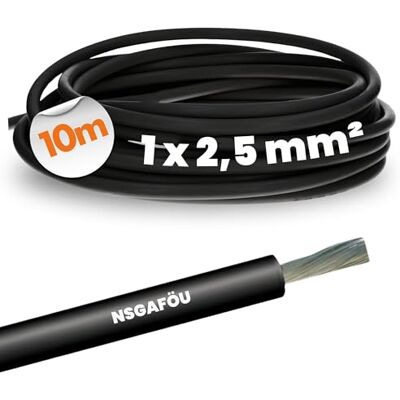 Lapp 1600301 NSGAFÖU Câble Électrique Flexible avec isolation en caoutchouc 10 m 1 x 2,5 mm Noir - Publicité Lapp 1600301 NSGAFÖU Câble Électrique Flexible avec isolation en caoutchouc 10 m 1 x 2,5 mm Noir - Publicité