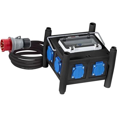 Brennenstuhl Coffret de chantier BD 6M/16, avec 6 prises à clapet et 2m de câble (IP44), Fabrication Française - Publicité Brennenstuhl Coffret de chantier BD 6M/16, avec 6 prises à clapet et 2m de câble (IP44), Fabrication Française - Publicité