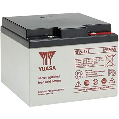 Batterie Yuasa NP24-12 - Plomb-Acide Étanche - 24Ah - 12V - Publicité Batterie Yuasa NP24-12 - Plomb-Acide Étanche - 24Ah - 12V - Publicité