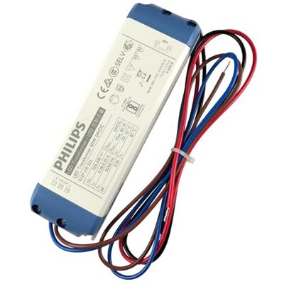 Philips Transformateur LED 60 W 24 V CC à tension constante avec câbles - Publicité Philips Transformateur LED 60 W 24 V CC à tension constante avec câbles - Publicité